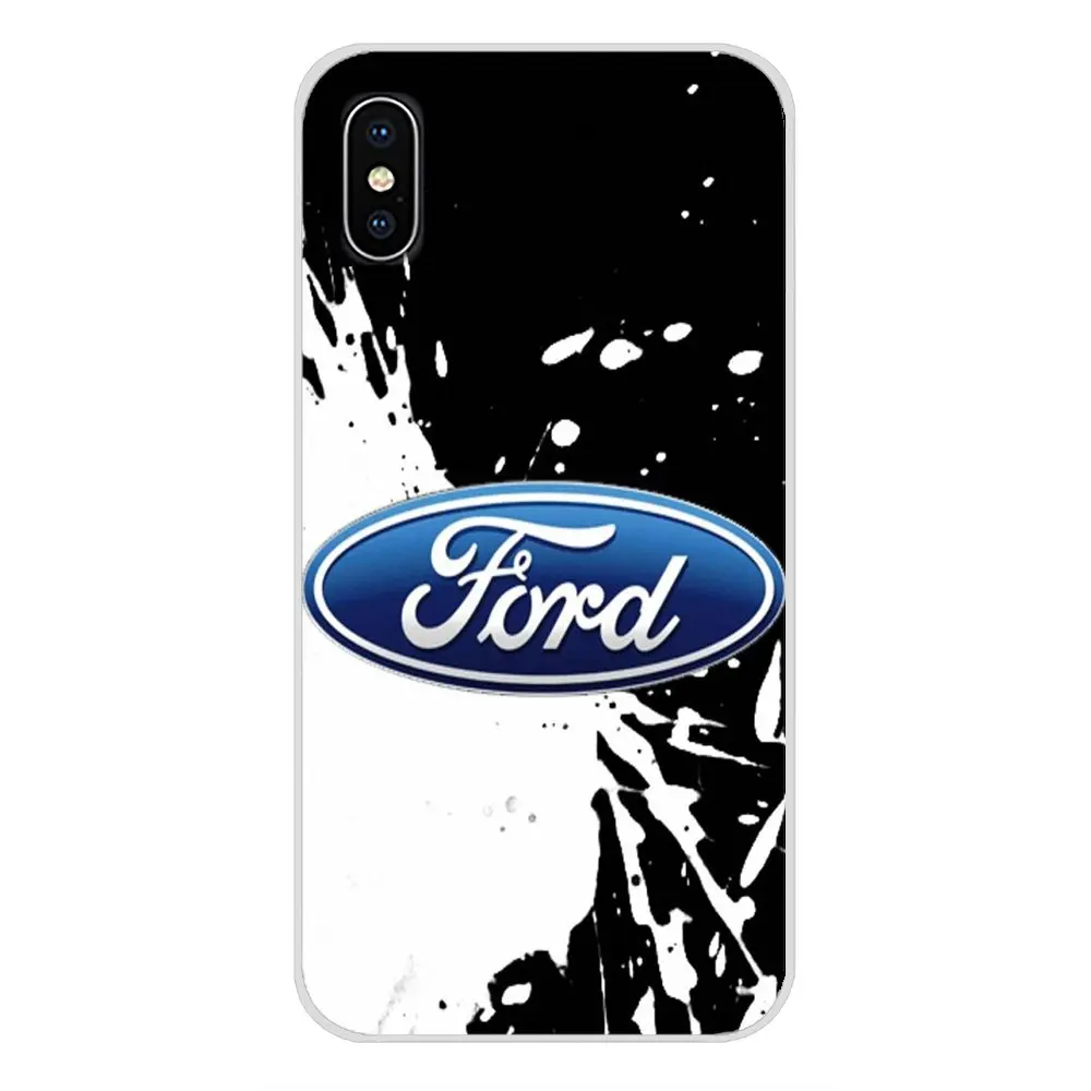 Аксессуары чехлы для телефонов автомобильные с логотипом Ford Mustang Apple iPhone X XR XS 11Pro