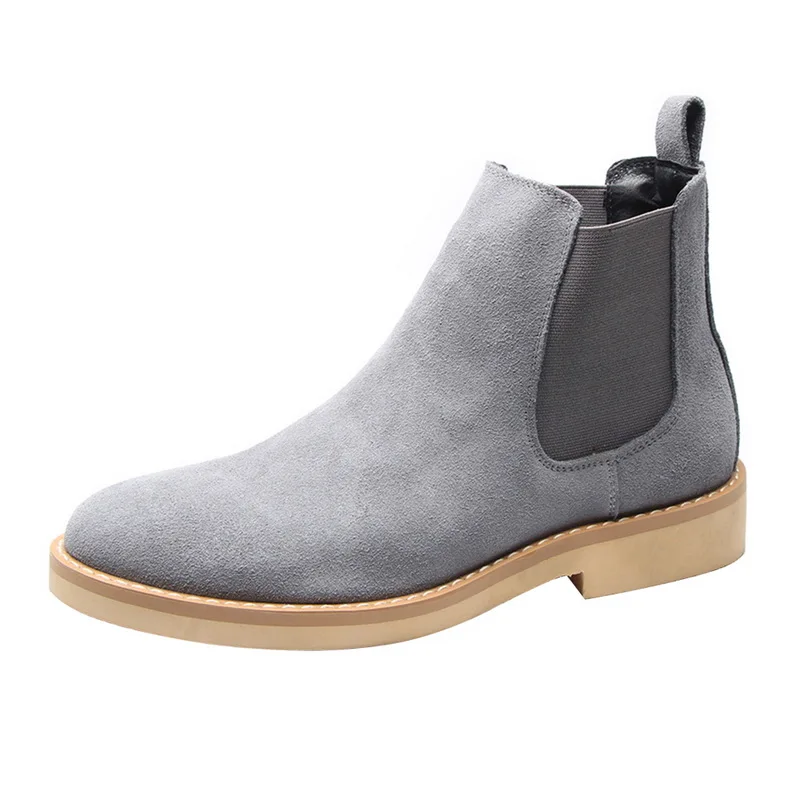 Новинка мужские ботинки Челси ботильоны модные брендовые кожаные качественные