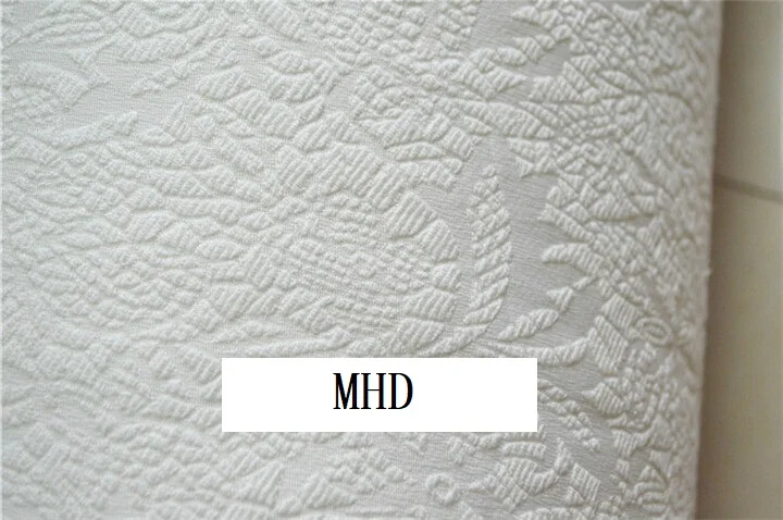 

free ship polyester and cotton jacquard fabric milk white with floral
