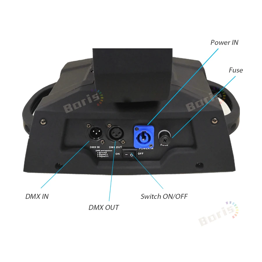 Беспошлинный 12-кратный Светодиодный прожектор с вращающейся головкой 36x10 Вт RGBW 4
