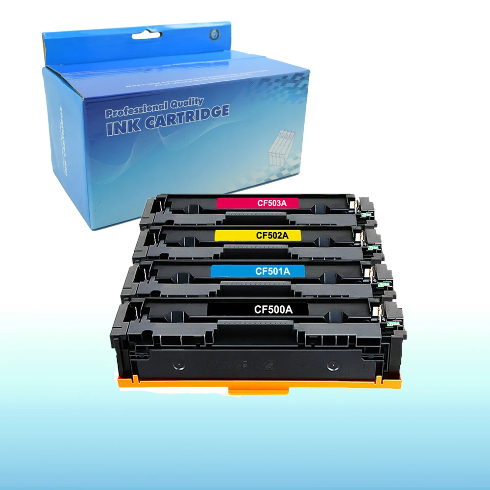 Совместимый картридж с тонером CF500A CF501A CF502A CF503A для HP Color LaserJet Pro M254 M254dw M254nw M280 M280nw