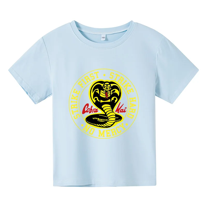 

Cobra T-shirts, 2021 summer short sleeve and pure cotton t-shirts for children, cool new kids clothes for boys and girls