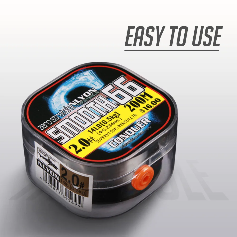 Evercatch smooth66 200 м нейлоновый однонитевой шнур для рыболовной лески | Спорт и