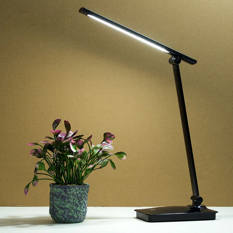 

Stepless Dimmable Desk Reading Light Foldable Rotatable Touch Switch 6W LED Table Lamp DC 5V 1800mAh USB Charging Port Desk Lamp