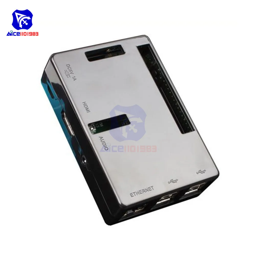 Защитный черный чехол diymore для Raspberry Pi 2 Model B ABS V2 | Электронные компоненты и