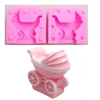 baby car diy silicone resin molds for baking kitchen fondant cake moulds chocolate tools wedding cake decorating tools m1097
