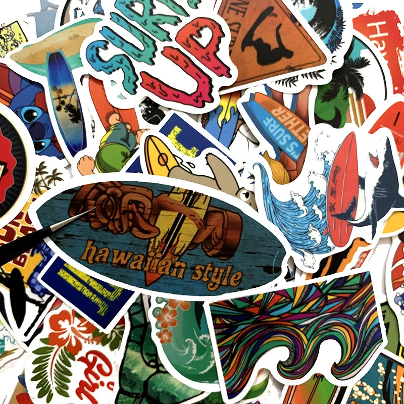 TD ZW 50 шт. наклейки для лыжного серфинга на открытом воздухе водонепроницаемая