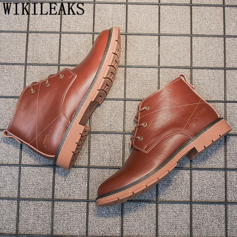 Мужские ботинки из натуральной кожи Черные ботильоны Мужская официальная обувь