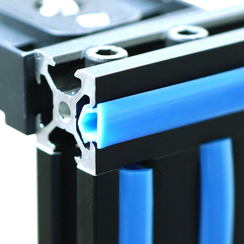 1 м 6 мм плоское уплотнение 2020 Алюминий профиль с отделением для карт/Панель