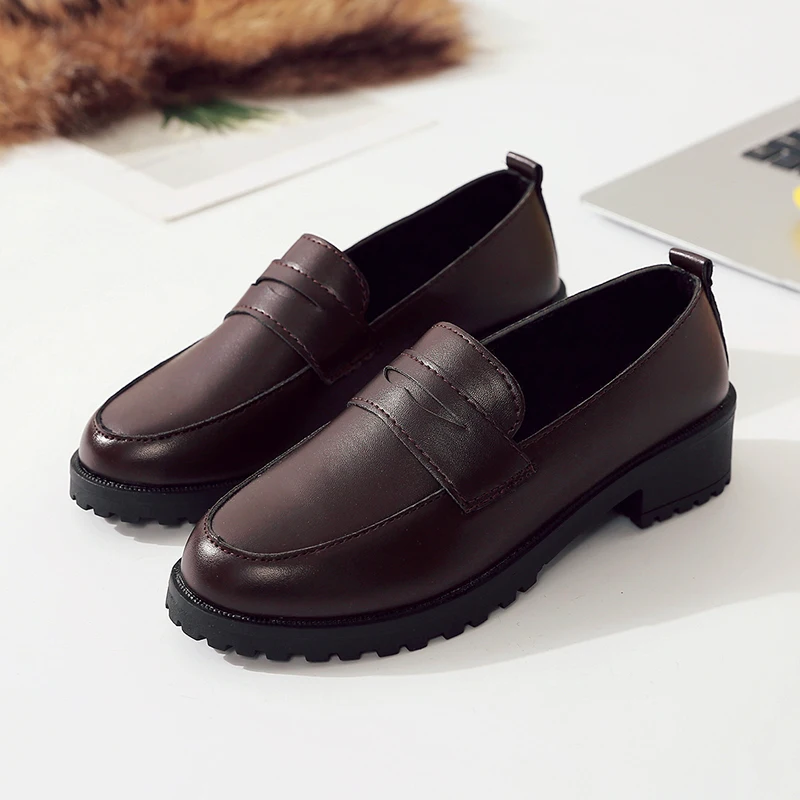 2020 новые модные оксфорды броги повседневные кожаные туфли на плоской платформе