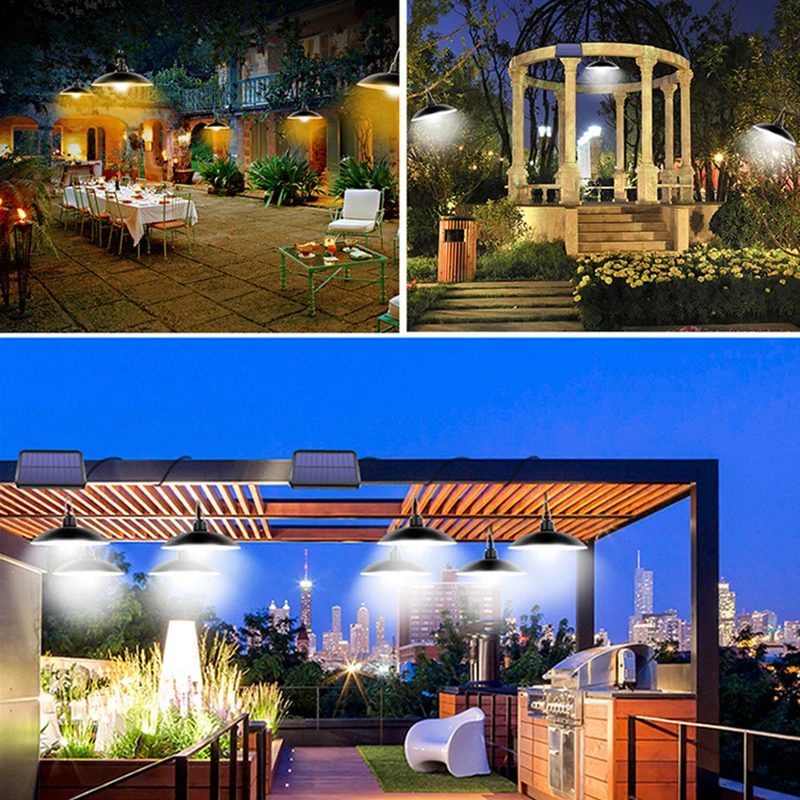 

Solar Pendant Light Outdoor Indoor 3m Solar Lamps Chandelier Camping Garden Yard Hanging Lights Waterproof Solar Shed Lights