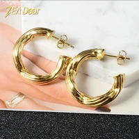 zea dear jewelry fashion copper hoop round high quality earrings for women classic luxury romantic anniversary trendy