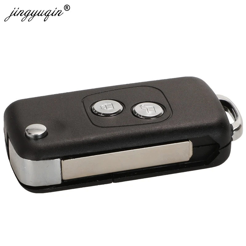 Jingyuqin 20 шт. 2 кнопки модифицированный флип чехол для ключей Citroen C1 C2 C3 Xsara Picasso Peugeot 206