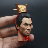 in stock 16 scale male figure accessory three kingdoms chinese ancient lu bu pvc head sculpt carved fit 12 body