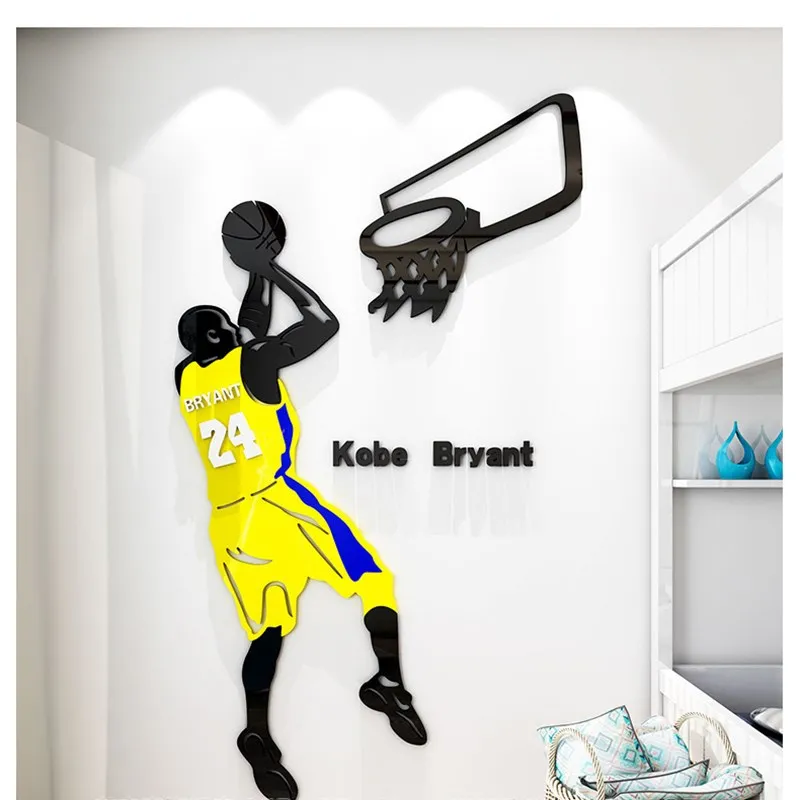 Настенная Наклейка Kobe NBA Star Fans Постер украшение для комнаты гостиной детской