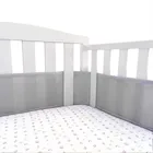 2 шт.компл., летние бамперы для детской кроватки, дышащие Детские бамперы для кроватки, безопасные комплекты постельного белья для новорожденных