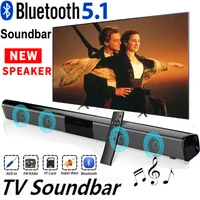 40w wireless bluetooth 5 0 soundbar speaker hifi 3d surround stereo support rac tv home theater sound bar with remote control