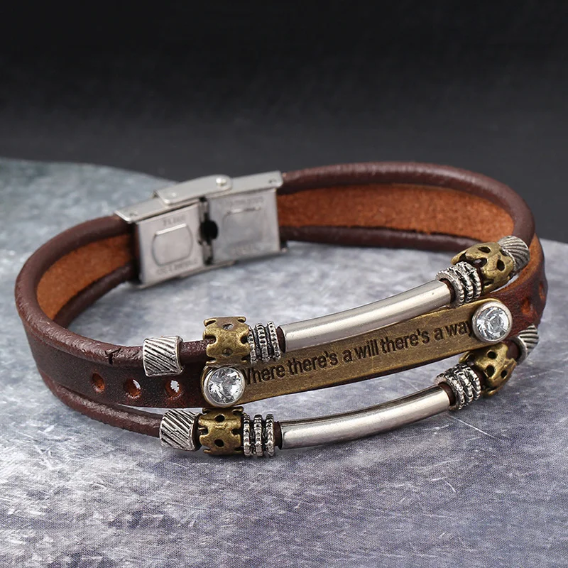 Хит взрывов панк Рок Кристальный браслет пряжка многослойная рука большое