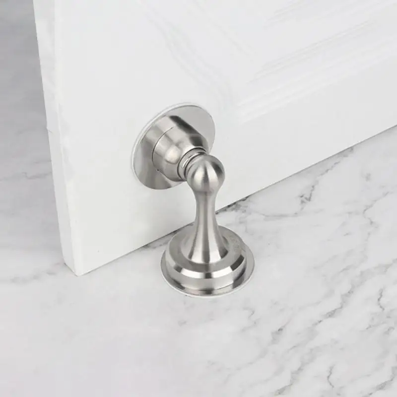 Нержавеющая Сталь Анти абразивная дверная пробка сильный магнетизм стикер