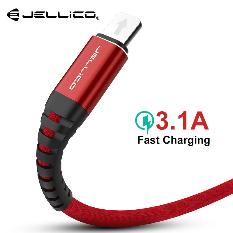 Jellico 3A USB кабель для зарядки iphone XS max Xr X USB кабель для быстрой зарядки для iphone 8 7 6 5S Plus телефон зарядное устройство