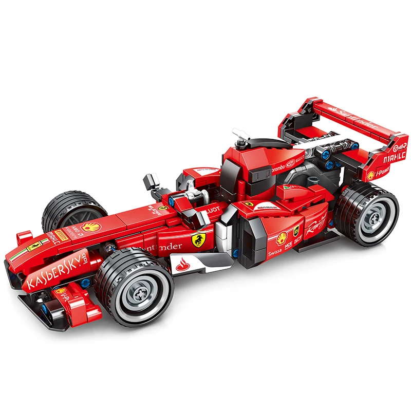 310 шт Ferrared F1 гоночный автомобиль строительные блоки fit Technic Racer транспортные средства Supercar Playmobil кирпичи дети мальчик игрушка Рождественский подарок - Цвет: without box