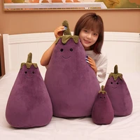 kawaii smiley face eggplant plush toy pillow cute eggplant dolls childrens christmas birthday gifts childrens toys