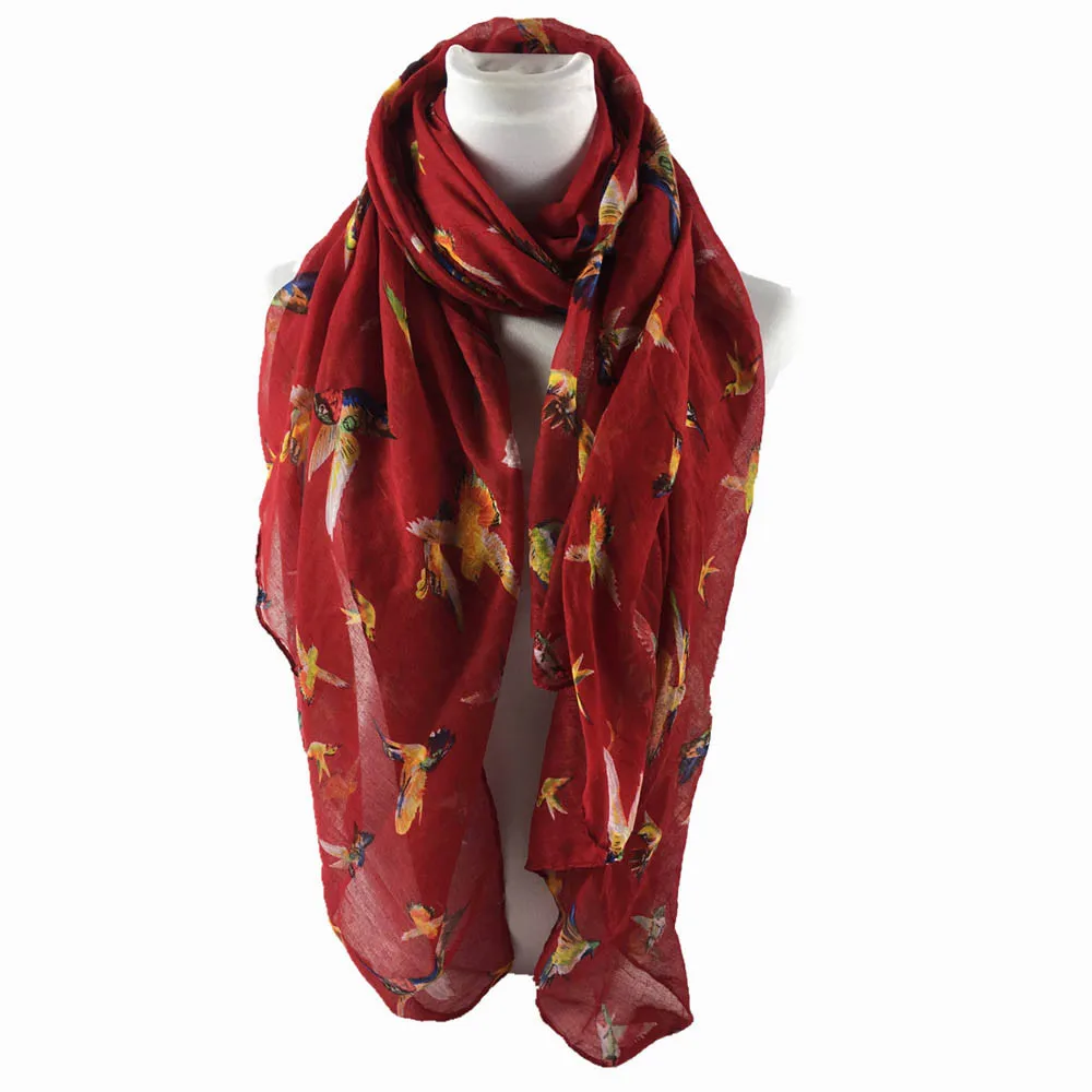 Thin Shawls Floral Print Satin Scarf Elegant Women Printing Long Soft Paris Yarn Wrap Shawl Stole Pashmina Scarves | Аксессуары для
