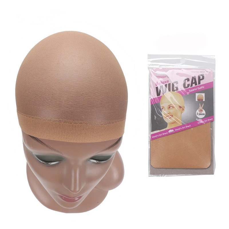 

2 Pieces/Set Wig Cap Hair net for Weave Hairnets Wig Nets Stretch Mesh Wig Cap for Making Wigs Free Size