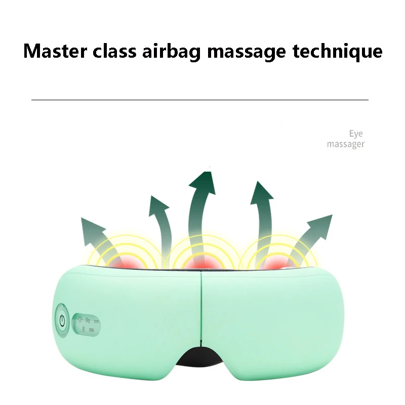 Высокочастотный Вибрационный массажер для глаз Bluetooth музыка горячий компресс