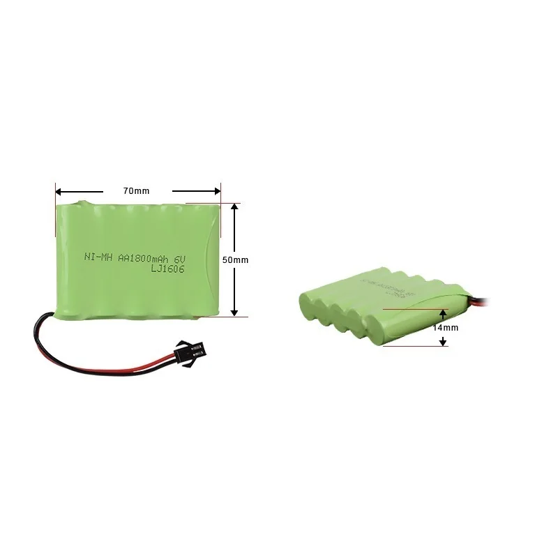 6v 1800mAh батарея и зарядное устройство для RC автомобилей Роботы танки грузовик