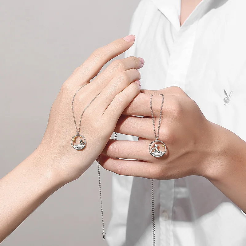 Модные креативные ювелирные изделия парное ожерелье с маленьким принцем и лисой