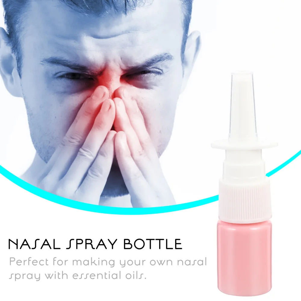 

50Pcs 5ml Portable Spray Bottles PET Nasal Spray Bottles Travel Bottles