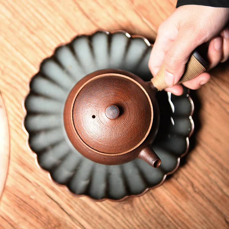 Керамический боковой горшок, полностью ручной, рекомендуется для дома и офиса, маленький горшок для японского деликатного чая кунг-фу