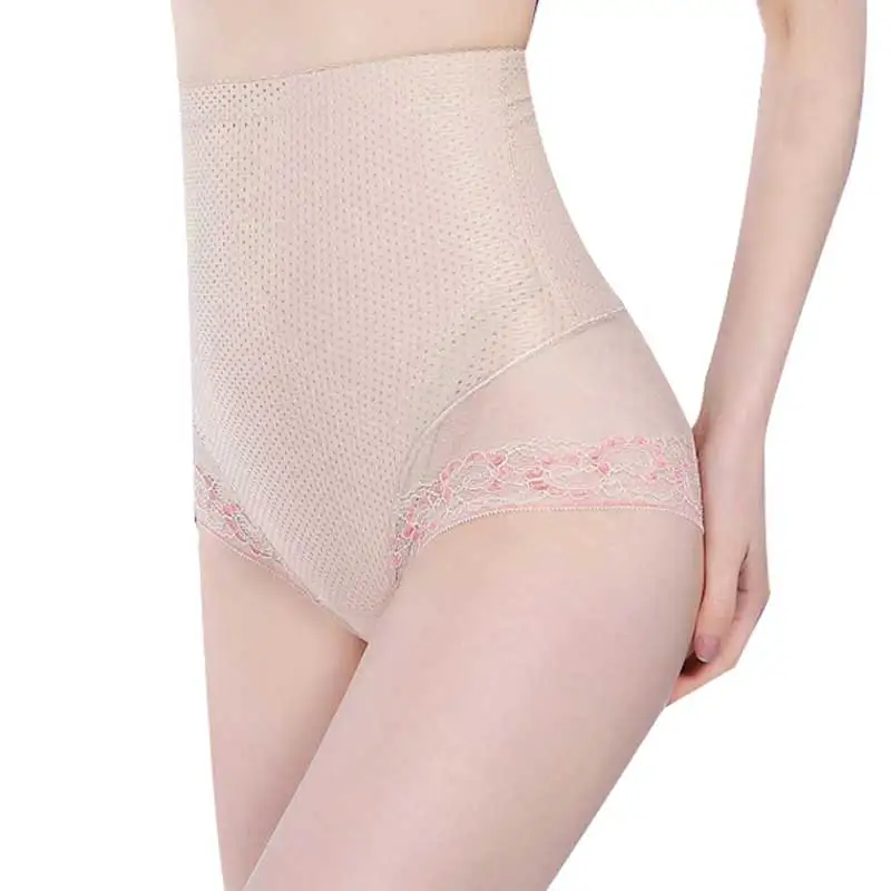 Высокая талия сетки плеть для женщин живота похудения Корректирующие трусы