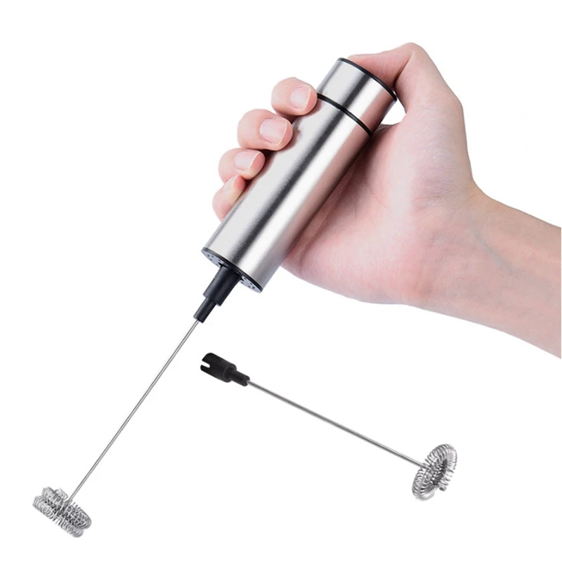 

Coffee Knock Box & Electric Milk Frother 2 Whisk Hand Milk Foamer Kitchen Mixer for Cappuccino Coffee Egg Beater Drinks