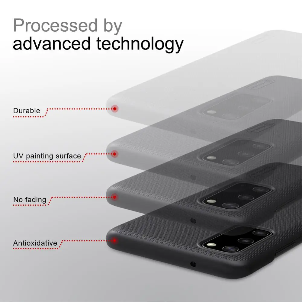Для Samsung Galaxy S20 case FE 2020 Nillkin матовая жесткая задняя крышка из поликарбоната для S7