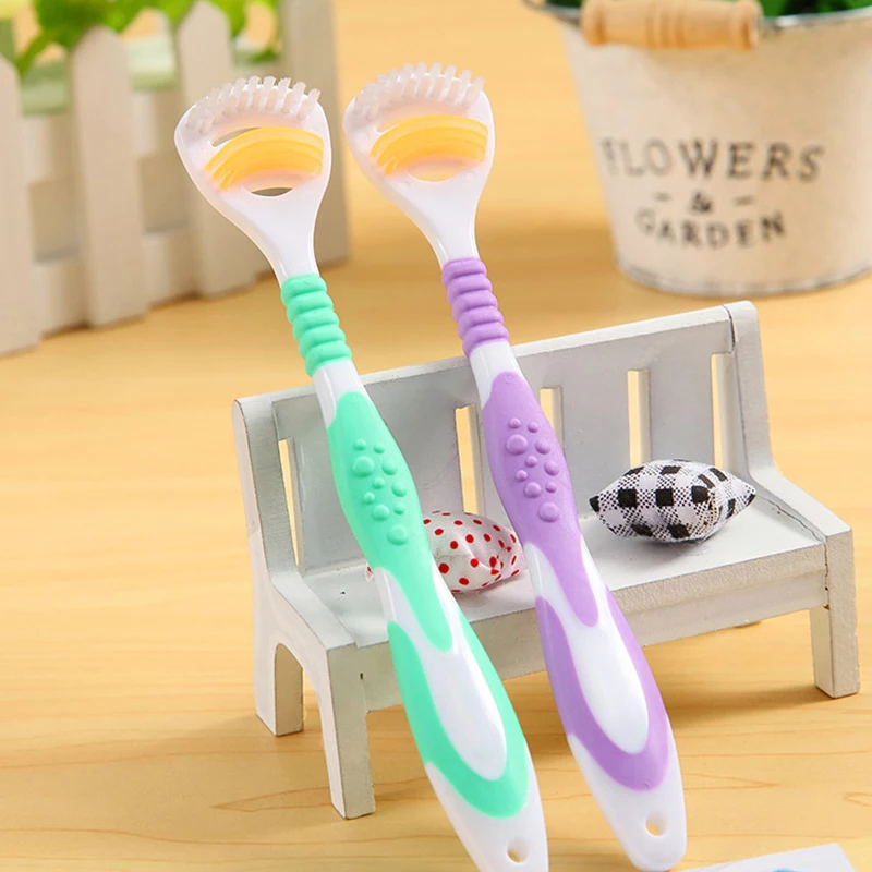 1 шт. мягкой щеткой для чистки языка скребок Уход за полостью рта кисть свежее