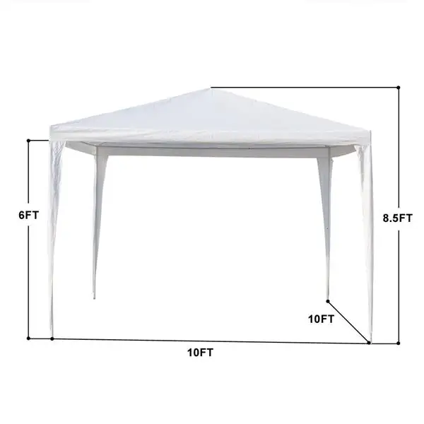 

3X3m Awning Spiral Tube without Cloth Tarp Tent Shade Garden Canopy Sunshade Outdoor Camping Hammock Rain Shelter