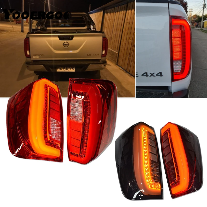 Пара хвост Lmap светильник Taillamp в сборе задний стоп сигнал фонарь для Nissan Navara NP300 2015