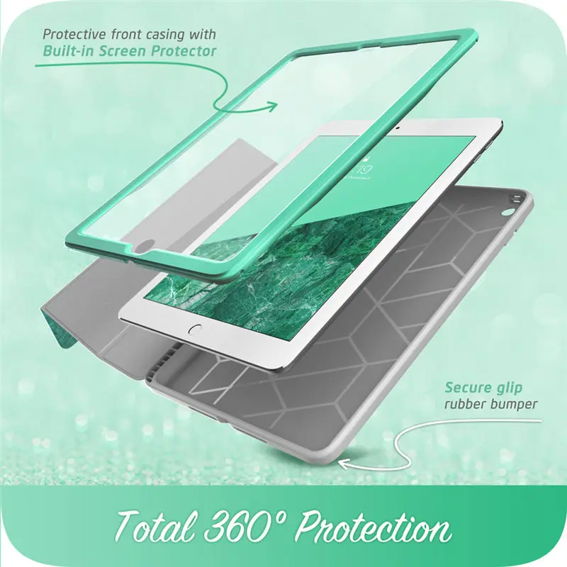 i blason for ipad 9 7 case 20182017 cosmo trifold stand case with auto sleepwake pencil holder built in screen protector free global shipping