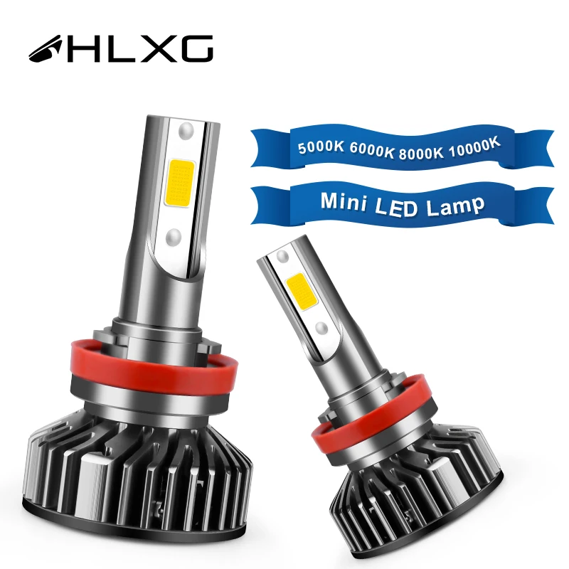 2 шт. Автомобильные светодиодные ламсветильник h4 50 Вт 10000 лм|Передние LED-фары для