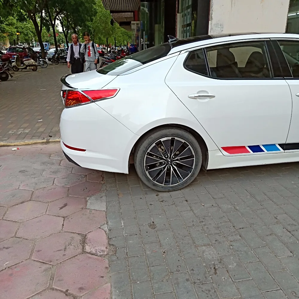 Для kia K5 спойлер Optima 2011 2012 2013 ABS Материал заднего крыла первоклассника Цвет