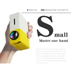 Светодиодный мини-проектор LEJIADA YG300 Pro 480x27 2 пикселя поддержка 1080P HDMI USB аудио портативный домашний медиаплеер