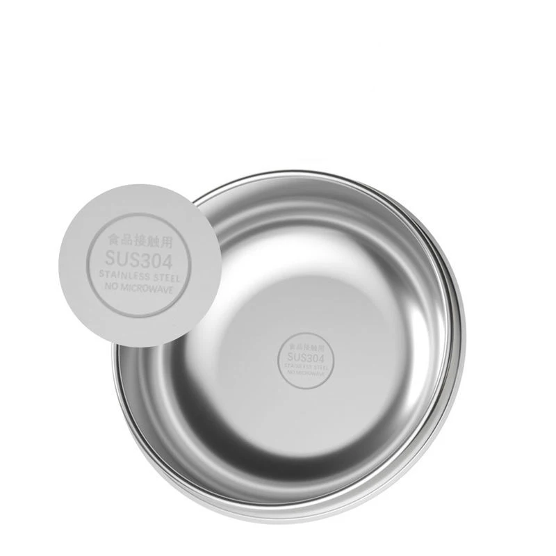 Посуда для кормления ребенка столовая тарелка из нержавеющей стали нескользящая