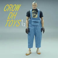 new arrival 112th crowdhtoys trendy tight overalls jeans model no body for 6inch doll figures collection