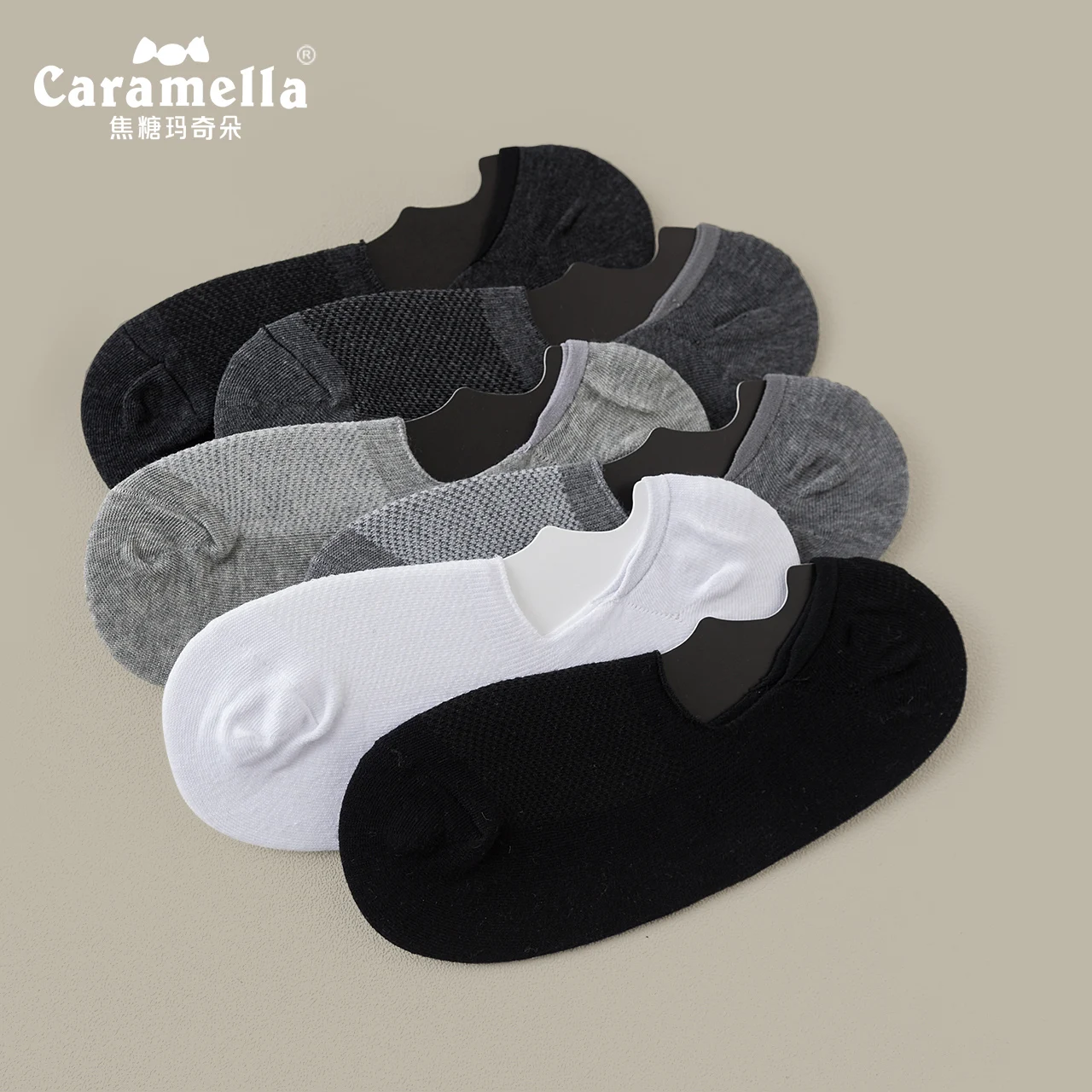 Caramella носки для мужчин Сезон весна лето Носки башмачки чулки в сетку спортивные