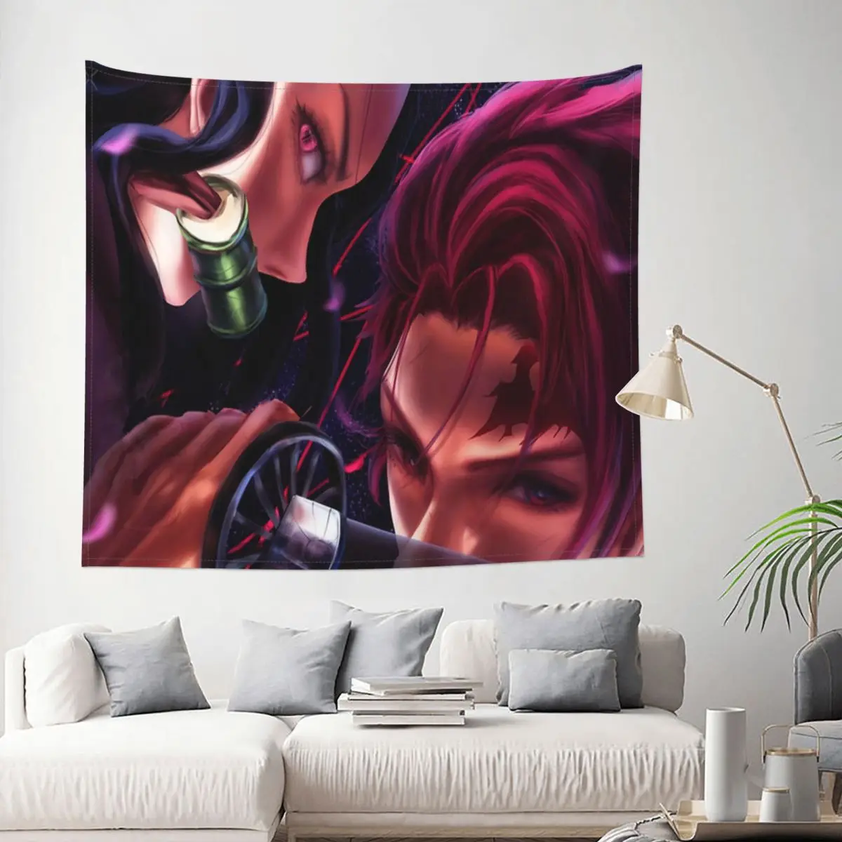 

Tapestry Tanjiro Kamado Demon Slayer Kimetsu Anime Decor Wall Room Home Decoration Hanging Living room Kawaii Cartom Gift