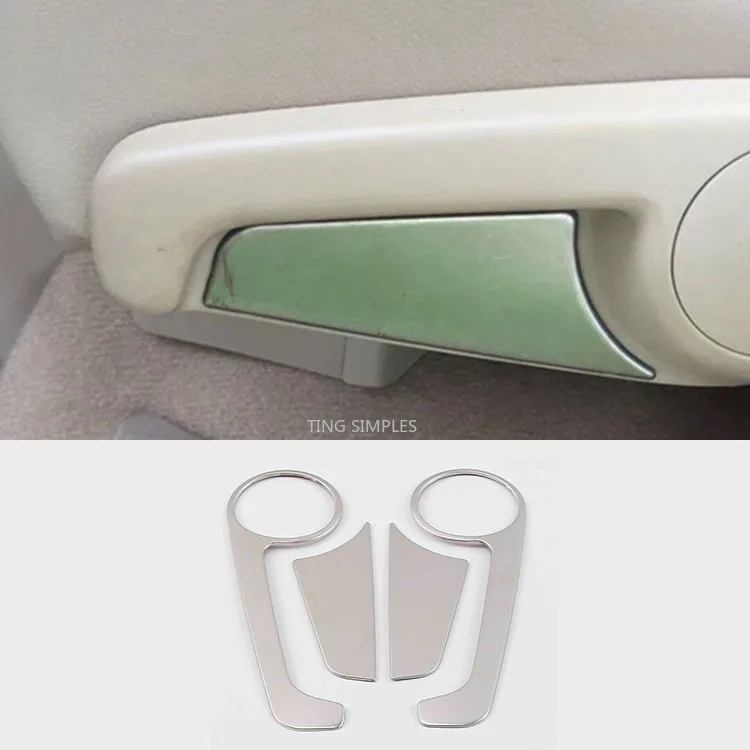 

for Toyota Land Cruiser Prado J150 150 Car Seat Adjust Panel Trims Decorative Interior Accessories 20172018 stainless steel 4PCS