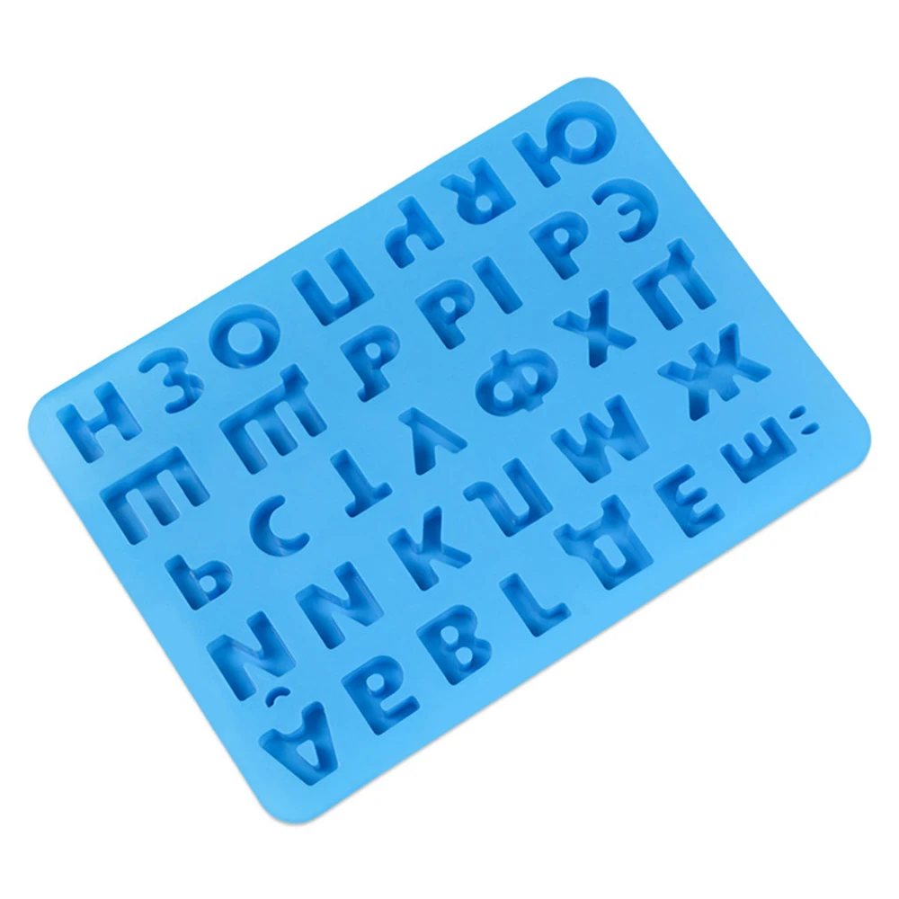 Силиконовая форма с русским алфавитом 3D для шоколада буквами инструменты