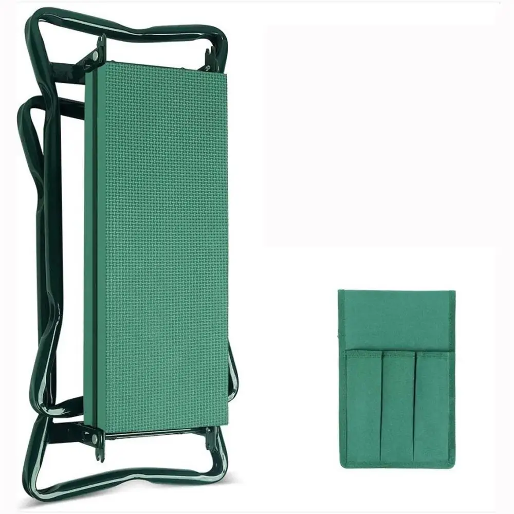 

Garden Kneeler and Seat Gardening Stools Seat Foldable Lightweight Garden Flower Planting Grass Belt Tool